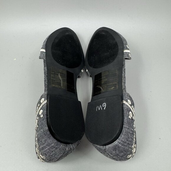 Torrid Women's Chambrey Studded Pointed Toe D'Orsay Flats Size 6.5 New Denim - Picture 7 of 8